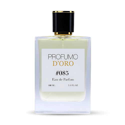 Profumo D’oro #085 – moderner Herrenflakon, Hauptansicht des süß-frischen Eau de Parfum